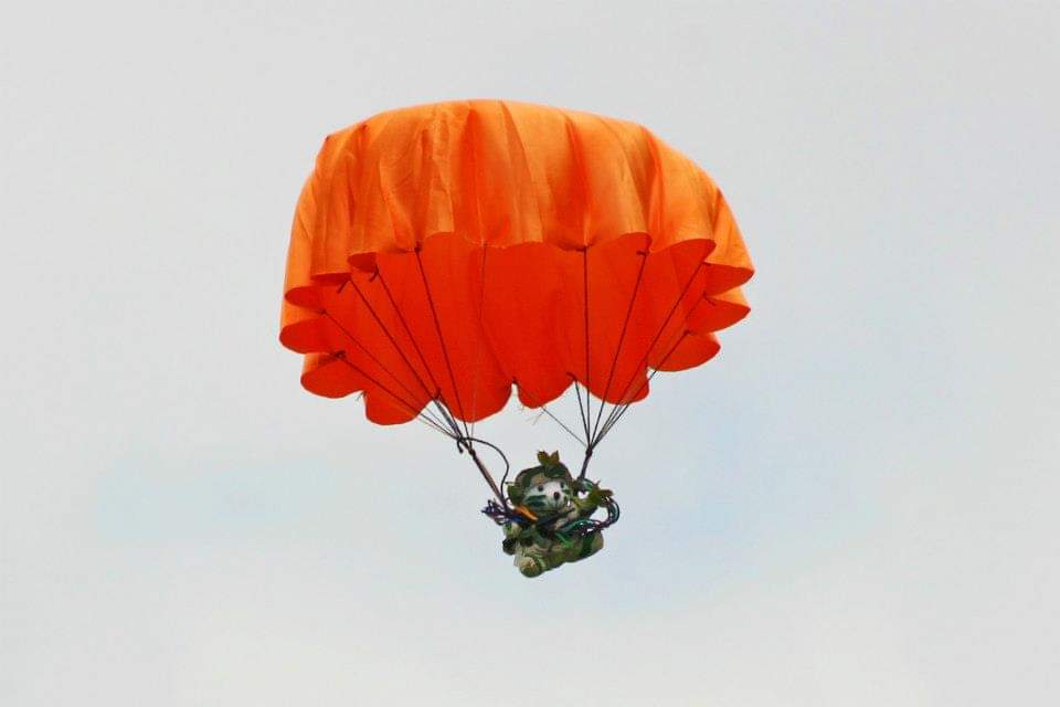 Parachuting Teddy